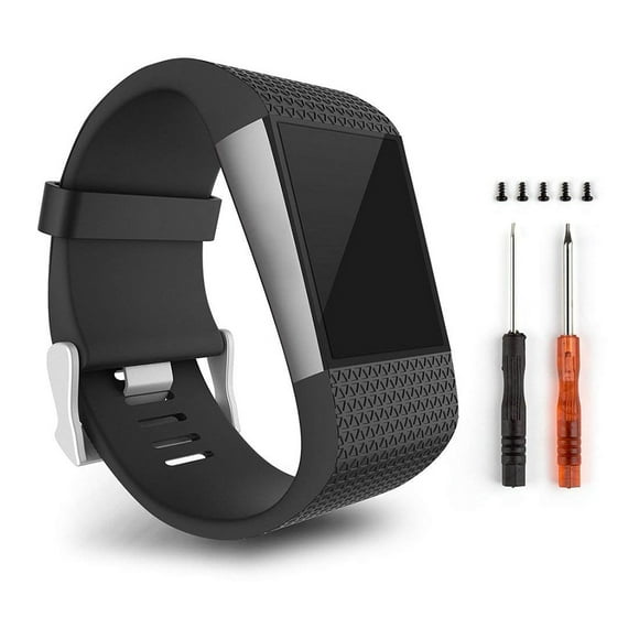 ACBEE Silicone Wristband Accessories for Fitbit Surge For Fitbit Surge Band Strap with Tools and Operation Manual ACBEE Silicone Wristband Accessories for Fitbit Surge For Fitbit Surge Band Strap with Tools and Operation Manual